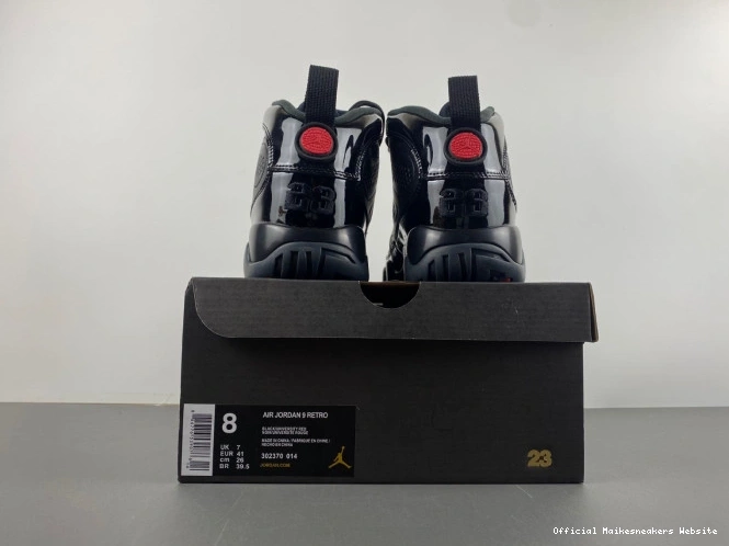 Official Maikesneakers Patent Retro 302370-014 Air Jordan Bred 9 0626